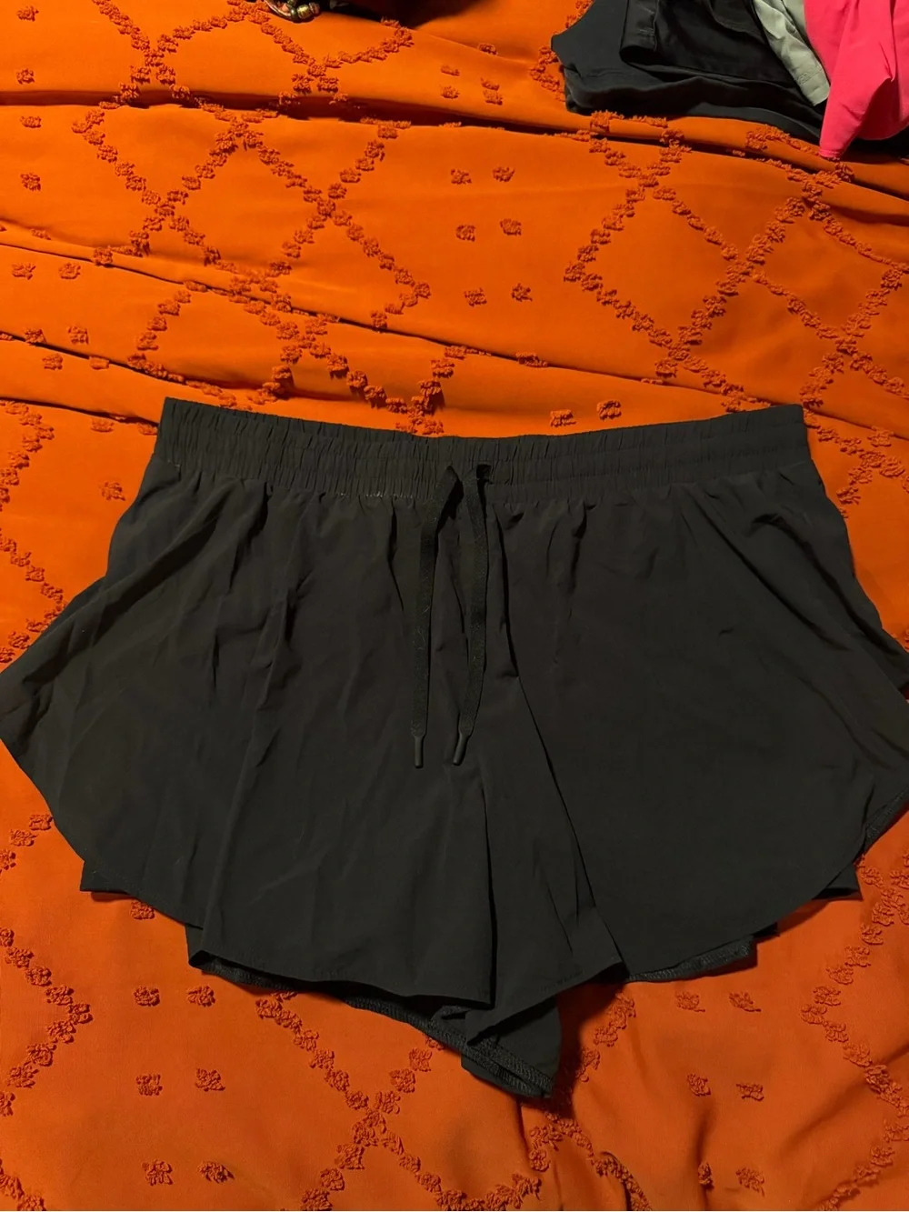 all in motion Black Lightweight Elastic-Waist Athletic Shorts